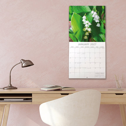 Beauty of Flowers 2027 Premium Square Wall Calendar lifestyle image