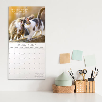 Best Friends 2027 Premium Square Wall Calendar lifestyle image