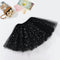 Sequin Tulle Tutu Skirt Ballet Kids Princess Dressup Party Baby Girls Dance Wear - Black