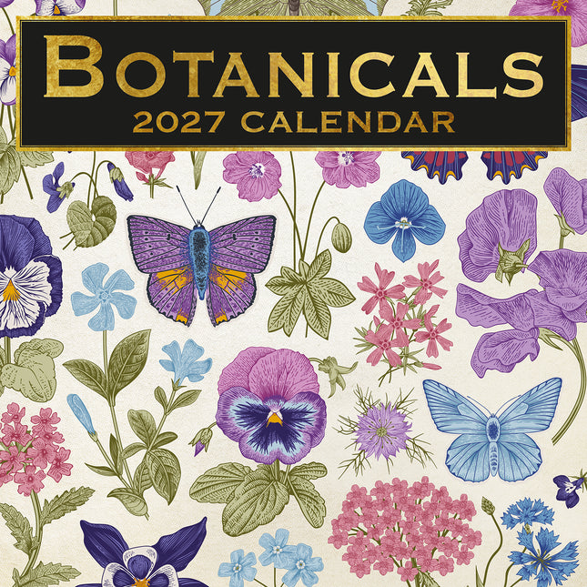 Botanicals 2027 Premium Square Wall Calendar cover