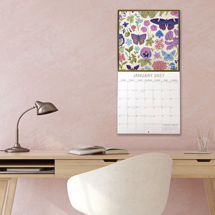 Botanicals 2027 Premium Square Wall Calendar lifestyle image