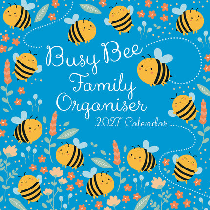Busy Bee Family Organiser 2027 Premium Square Wall Calendar cover