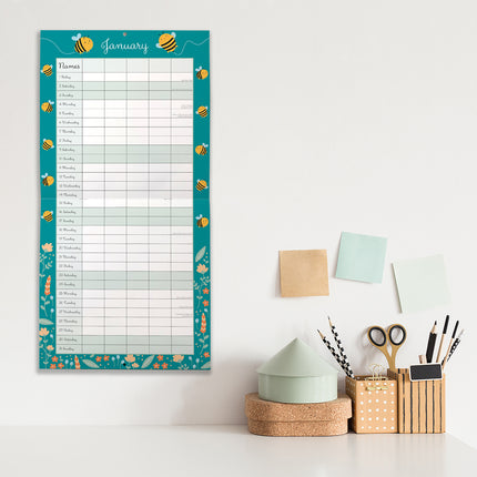Busy Bee Family Organiser 2027 Premium Square Wall Calendar lifestyle image