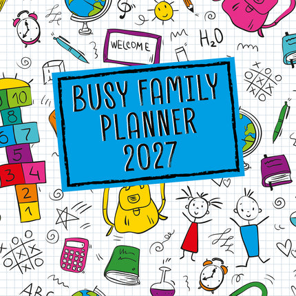 Busy Family Planner 2027 Premium Square Wall Calendar cover