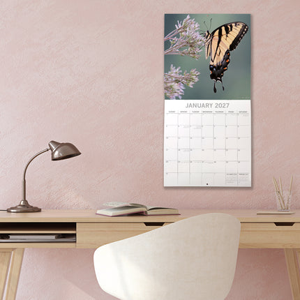 Butterflies 2027 Square Wall Calendar lifestyle image