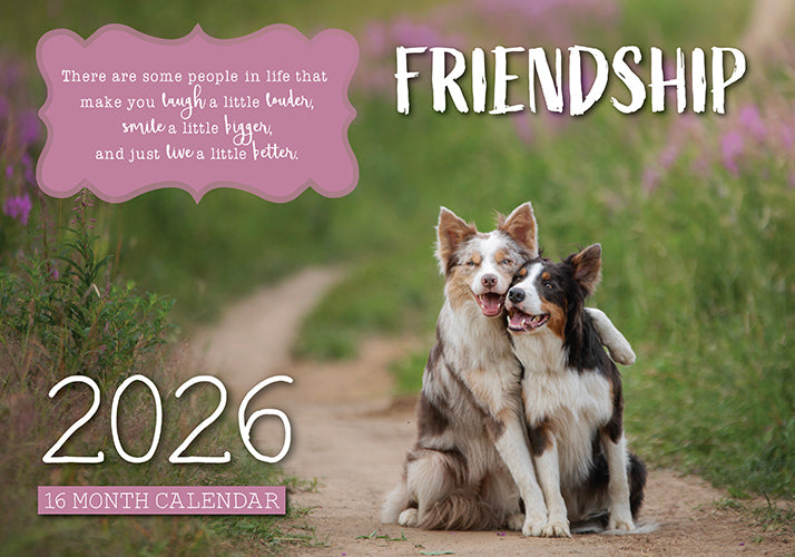 2026 Friendship Rectangle Wall Calendar