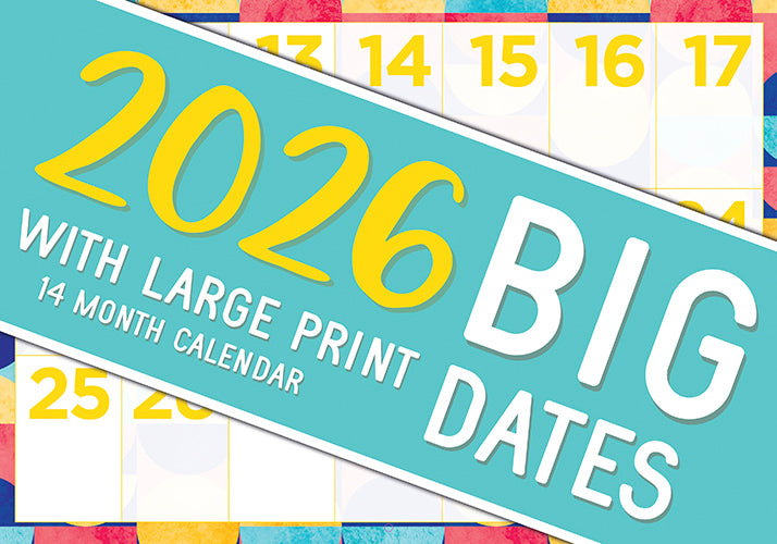 2026 Big Dates Rectangle Wall Calendar