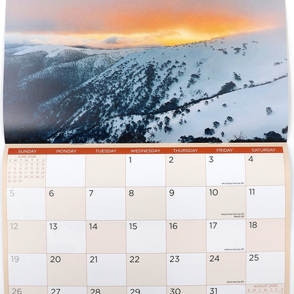 Victoria - 2026 Rectangle Wall Calendar 16 Months Hanging Planner New Year Gift