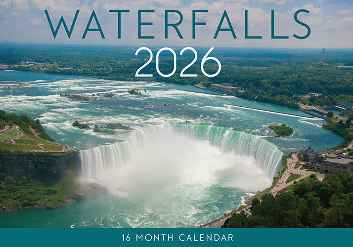 2026 Waterfalls Rectangle Wall Calendar