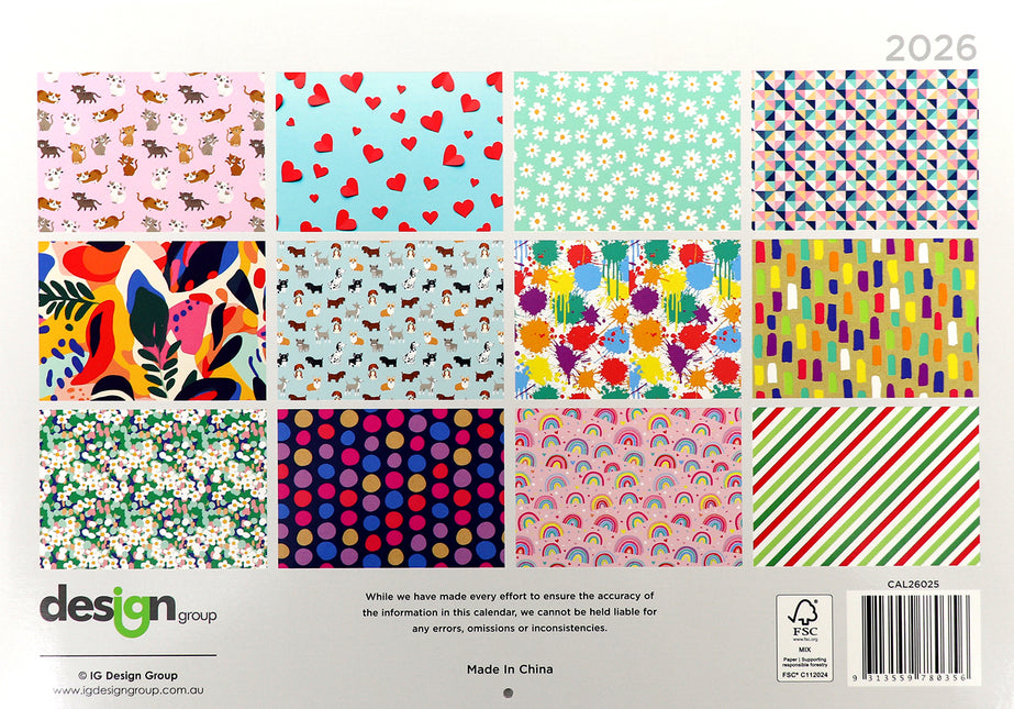 2026 The Planner Rectangle Wall Calendar 14 Months Hanging Planner New Year Gift