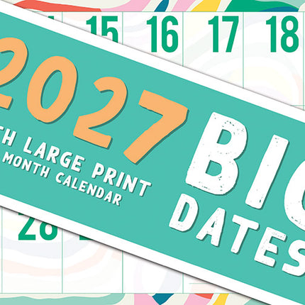 Big Date 2027 Rectangle Wall Calendar