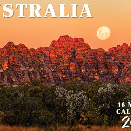 Australia - 2027 Rectangle Wall Calendar 16 Months Scenic Aussie Views Planner