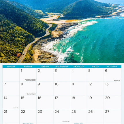 Victoria - 2027 Rectangle Wall Calendar 16 Months Celebrating Australia Planner