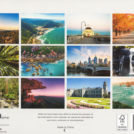 Victoria - 2027 Rectangle Wall Calendar 16 Months Celebrating Australia Planner