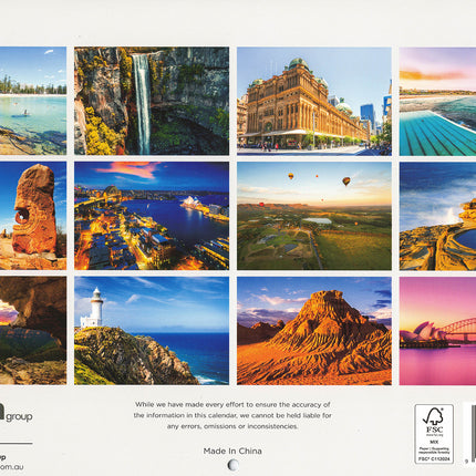 New South Wales - 2027 Australia Rectangle Wall Calendar 16 Months Planner Gift