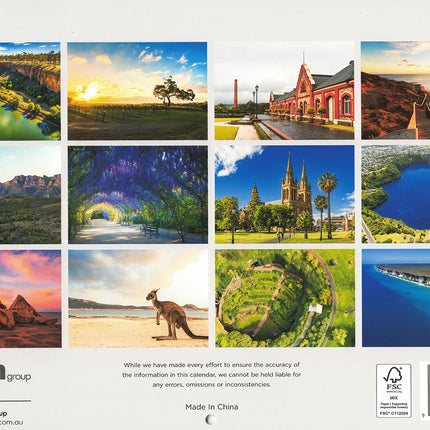 South Australia - 2027 Australia Rectangle Wall Calendar 16 Months Planner Gift