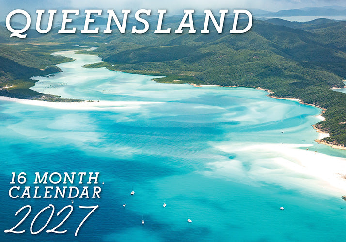 Queensland 2027 Rectangle Wall Calendar