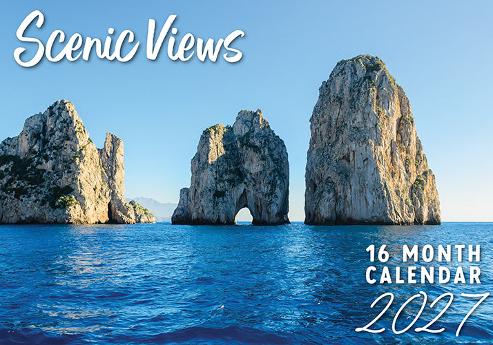 Scenic Views 2027 Rectangle Wall Calendar