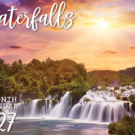 Waterfalls 2027 Rectangle Wall Calendar