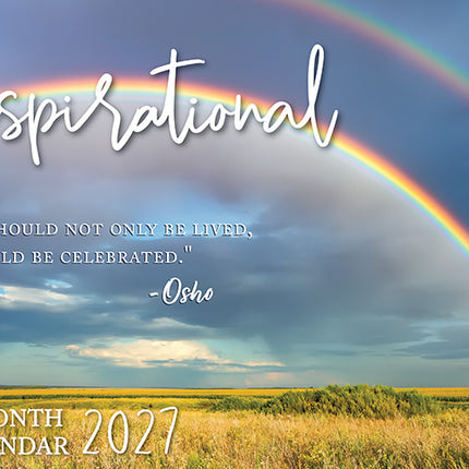 Inspirational 2027 Rectangle Wall Calendar