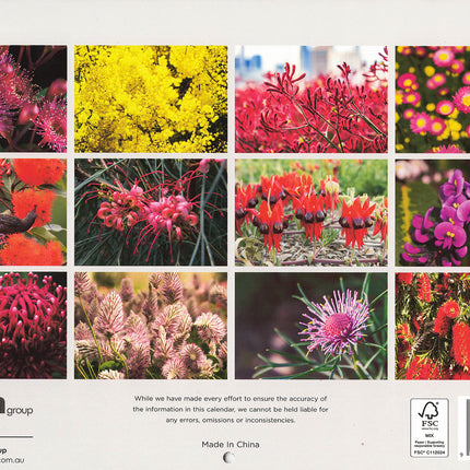 Australia Natives - 2027 Rectangle Wall Calendar 16 Months Flower Floral Planner