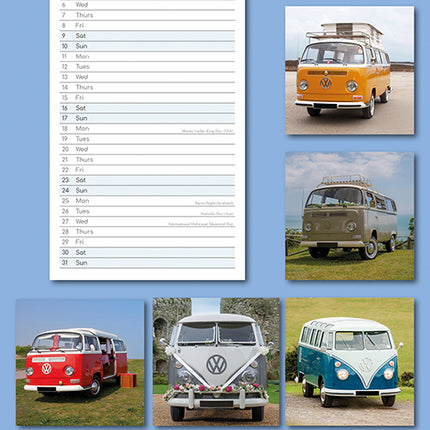 Camper Vans 2027 Premium Slim Wall Calendar back cover