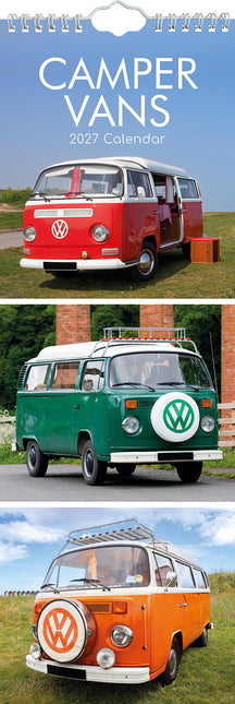 Camper Vans 2027 Premium Slim Wall Calendar cover