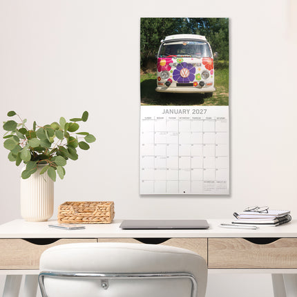 Camper Vans 2027 Premium Square Wall Calendar lifestyle image