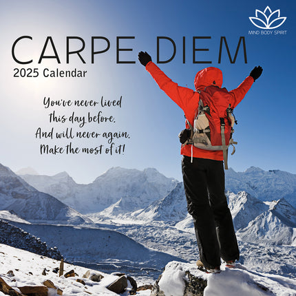 Carpe Diem - 2025 Square Wall Calendar 16 Months New Year Premium Planner Gift