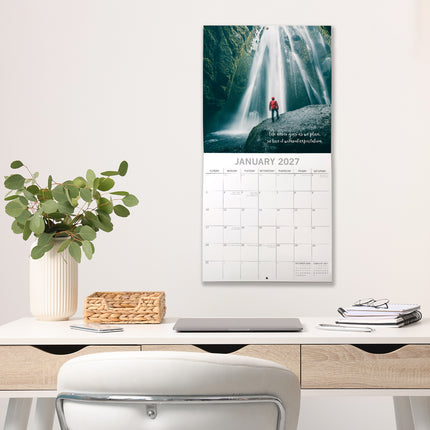 Carpe Diem 2027 Premium Square Wall Calendar lifestyle image