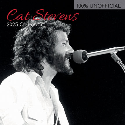 Cat Stevens - 2025 Square Wall Calendar 16 Months Premium New Year Planner Gift