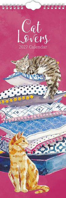 Cat Lovers 2027 Premium Slim Wall Calendar cover