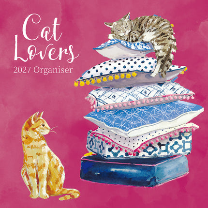 Cat Lovers Organiser 2027 Premium Square Wall Calendar cover