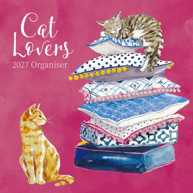 Cat Lovers Organiser 2027 Premium Square Wall Calendar cover