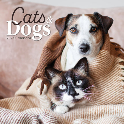 Cats & Dogs 2027 Premium Square Wall Calendar cover
