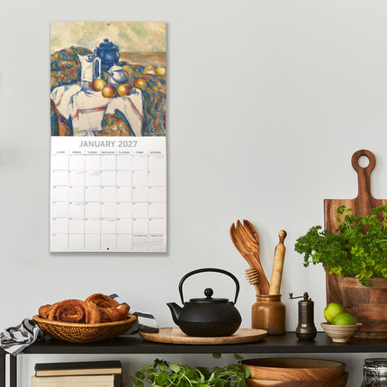 Cezanne 2027 Premium Square Wall Calendar lifestyle image