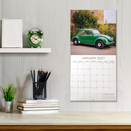 Classic Beetles 2027 Premium Square Wall Calendar lifestyle image
