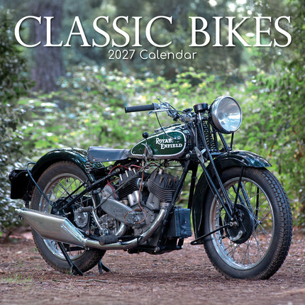 Classic Bikes 2027 Premium Square Wall Calendar cover