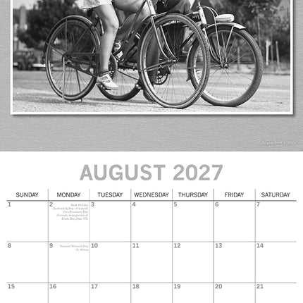 Classic Photography 2027 Premium Square Wall Calendar August sample page