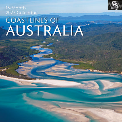 Coastlines of Australia 2027 Premium Square Wall Calendar cover