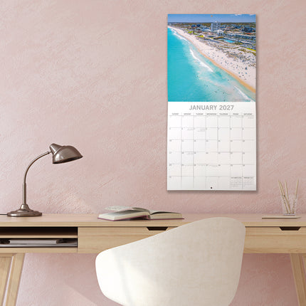 Coastlines of Australia 2027 Premium Square Wall Calendar lifestyle image