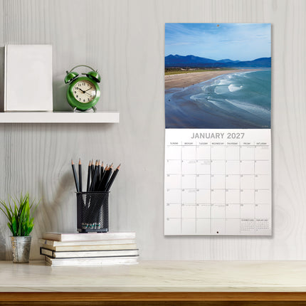 Coastlines of Ireland 2027 Premium Square Wall Calendar lifestyle image