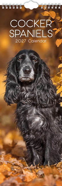Cocker Spaniels 2027 Premium Slim Wall Calendar cover