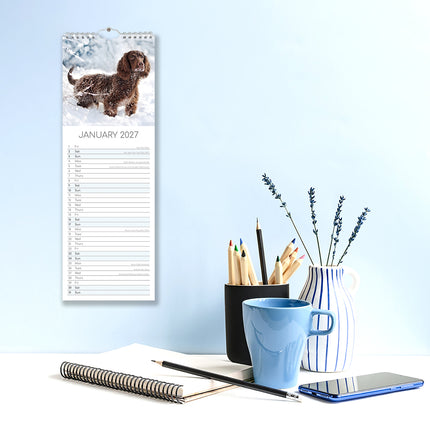 Cocker Spaniels 2027 Premium Slim Wall Calendar lifestyle image