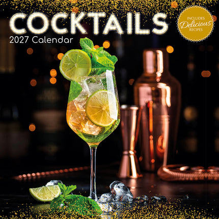 Cocktails 2027 Premium Square Wall Calendar cover