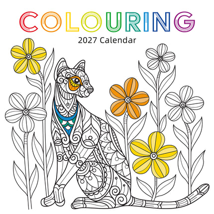 Colouring 2027 Premium Square Wall Calendar cover