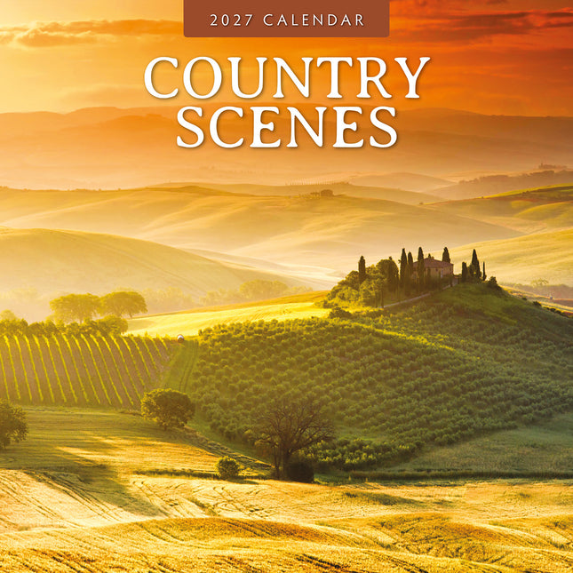 Country Scenes 2027 square wall calendar - front cover