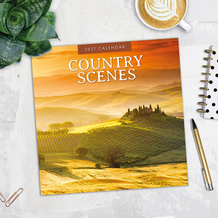 Country Scenes 2027 square wall calendar - image detail