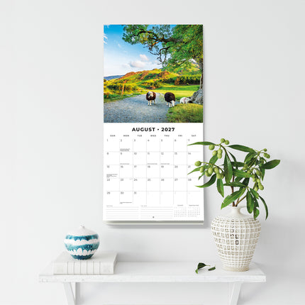 Country Scenes 2027 square wall calendar - wall display