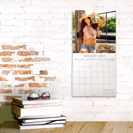 Cowgirls 2027 Premium Square Wall Calendar lifestyle image